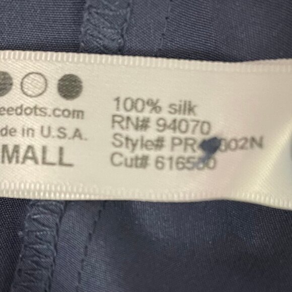 Three Dots Oversized Silk Button-Up Blouse - Small - Made in USA - Picture 4 of 5